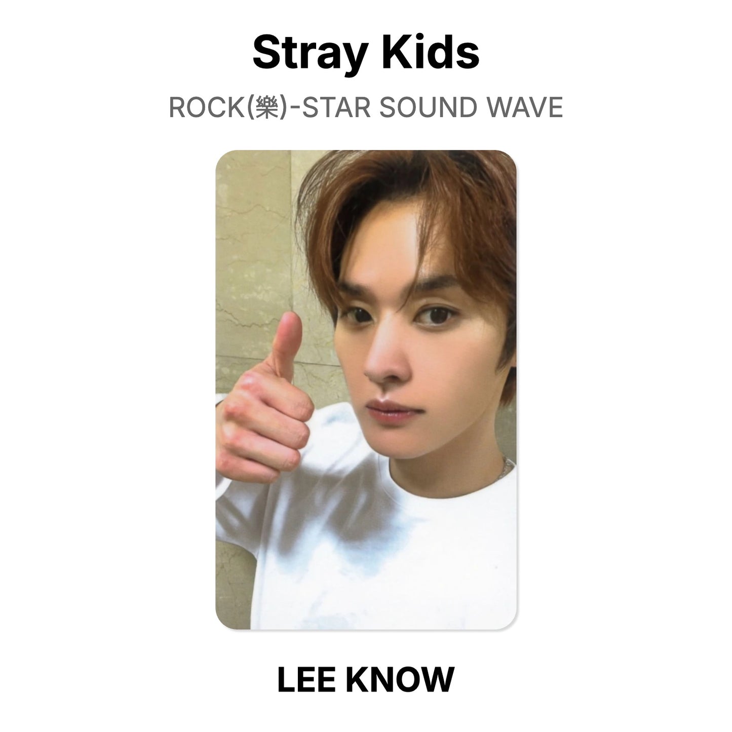 Stray Kids ROCK(樂)-STAR SOUND WAVE Official Photocard
