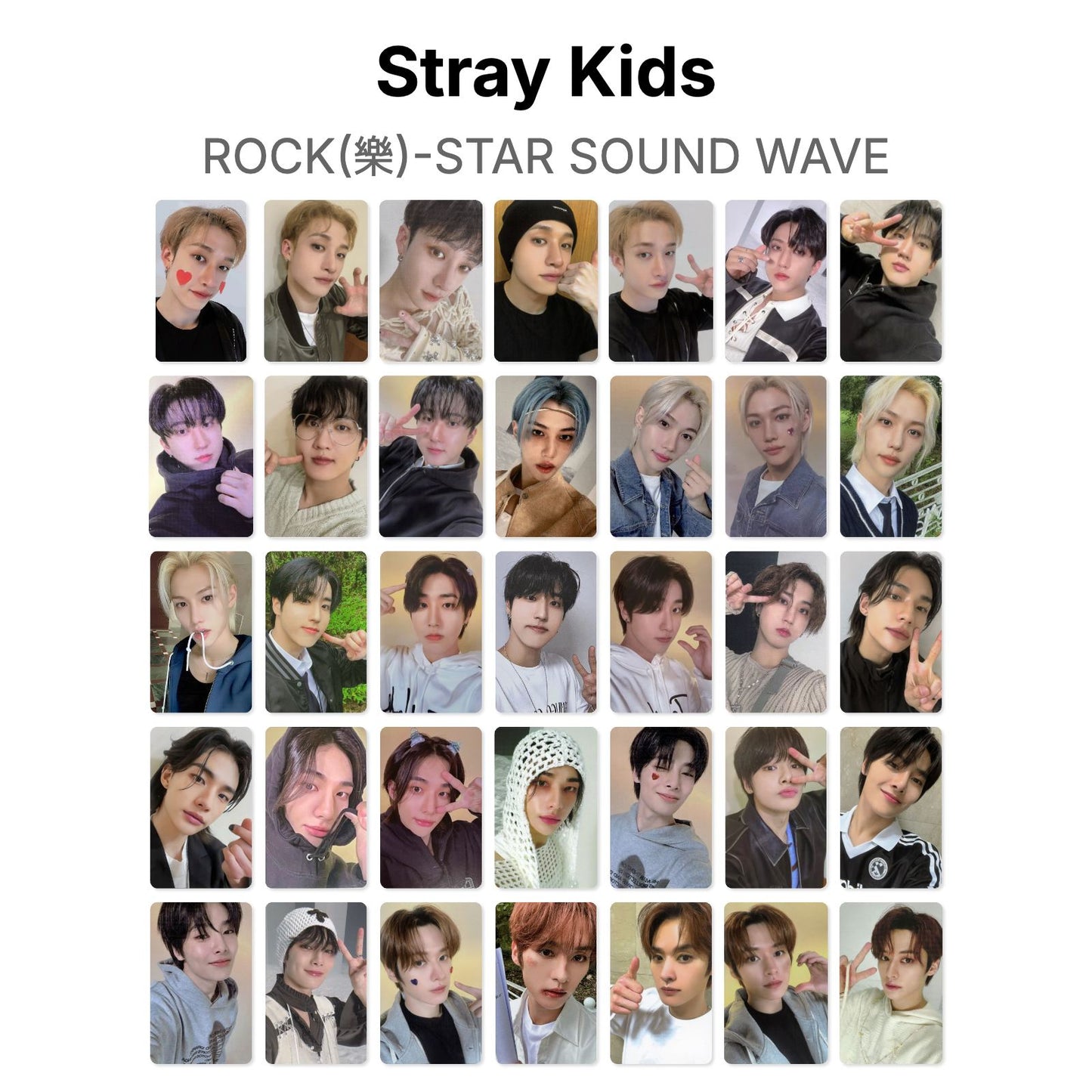 Stray Kids ROCK(樂)-STAR SOUND WAVE Official Photocard