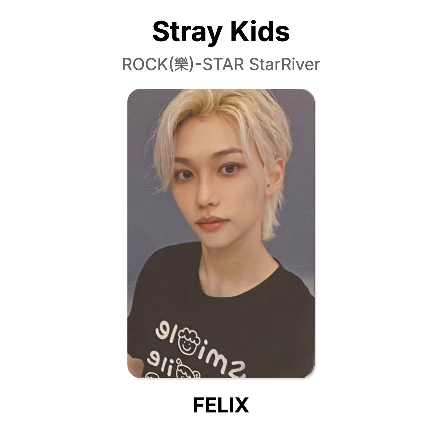 Stray Kids ROCK(樂)-STAR StarRiver Official Photocard