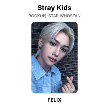 Stray Kids ROCK(樂)-STAR WHOSFAN virallinen Photocard