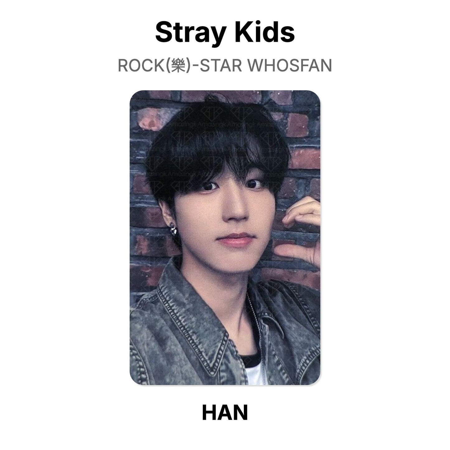 Stray Kids ROCK(樂)-STAR WHOSFAN virallinen Photocard
