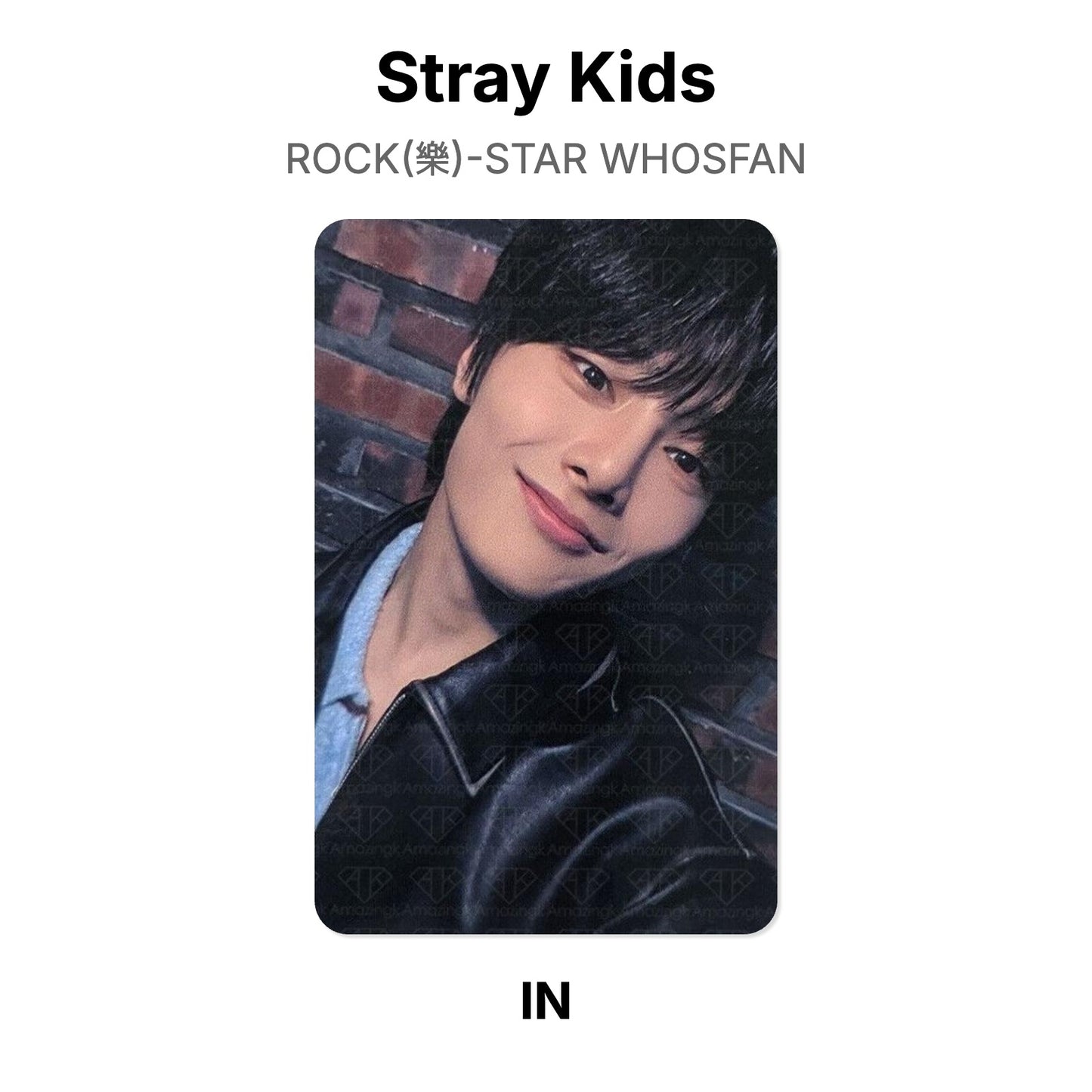 Stray Kids ROCK(樂)-STAR WHOSFAN virallinen Photocard