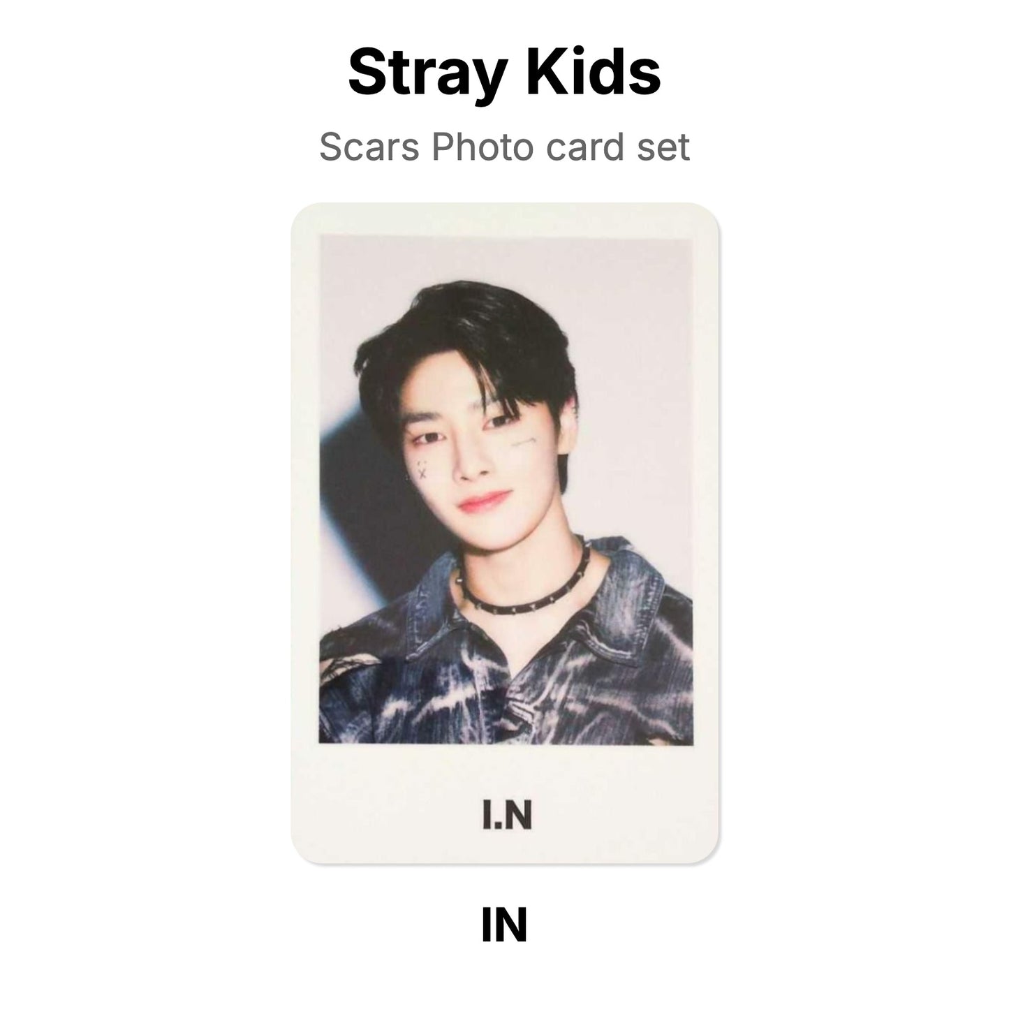 Stray Kids Scars Photo card set virallinen Photocard