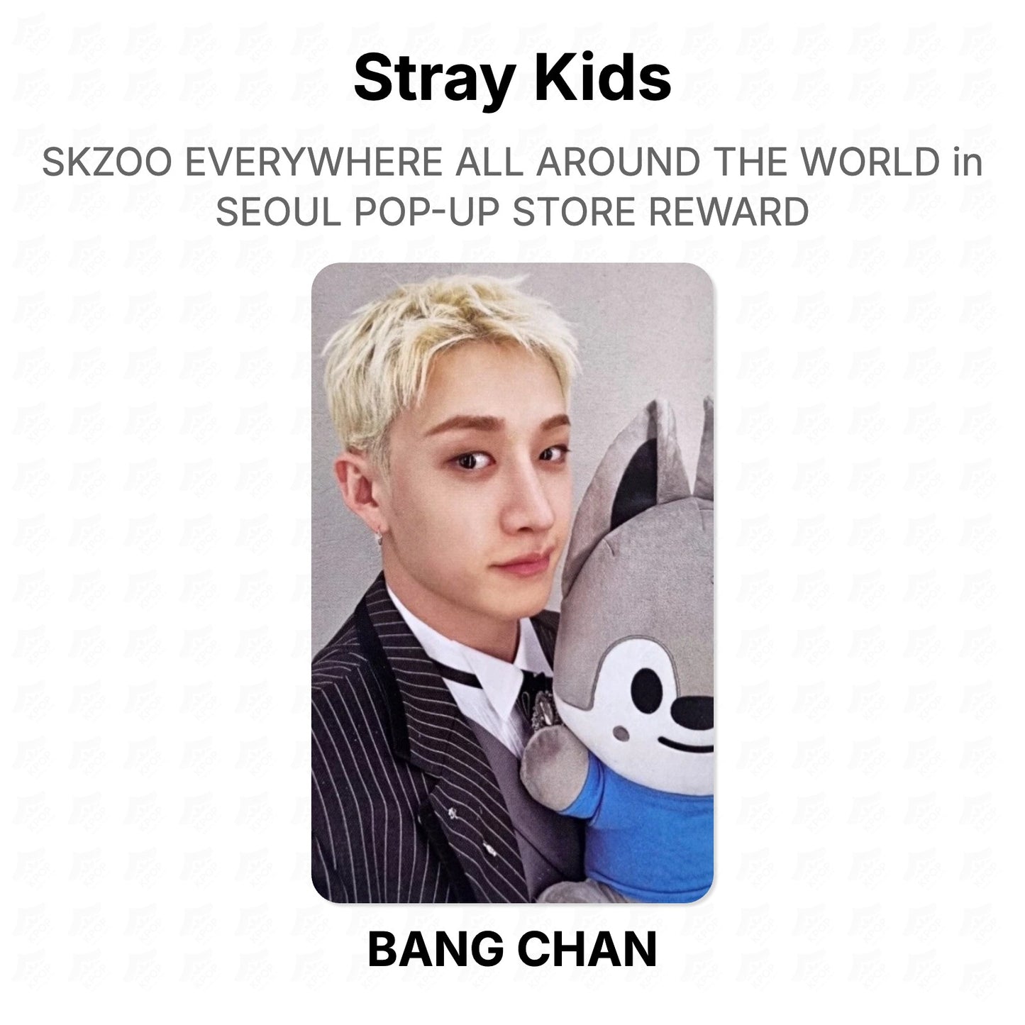 Stray Kids SKZOO EVERYWHERE ALL AROUND THE WORLD in SEOUL POP-UP STORE REWARD Official Photocard