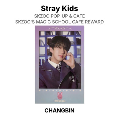 Stray Kids SKZOO POP-UP & CAFE SKZOO'S MAGIC SCHOOL CAFE REWARD photocard oficial