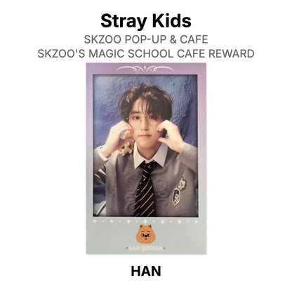 Stray Kids SKZOO POP-UP & CAFE SKZOO'S MAGIC SCHOOL CAFE REWARD photocard oficial
