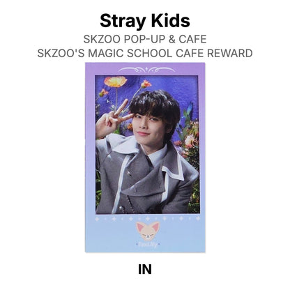 Stray Kids SKZOO POP-UP & CAFE SKZOO'S MAGIC SCHOOL CAFE REWARD photocard oficial