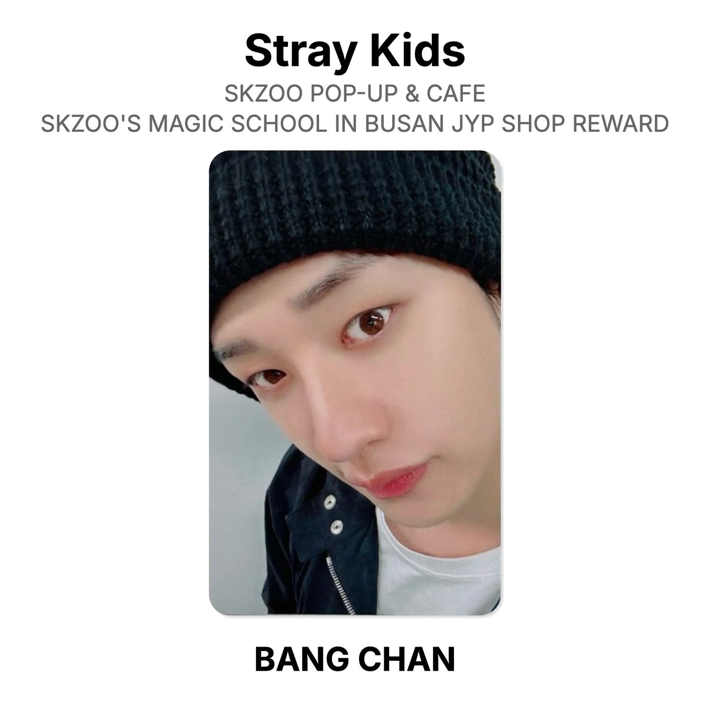 Stray Kids SKZOO POP-UP & CAFE SKZOO'S MAGIC SCHOOL IN BUSAN JYP SHOP REWARD photocard oficial