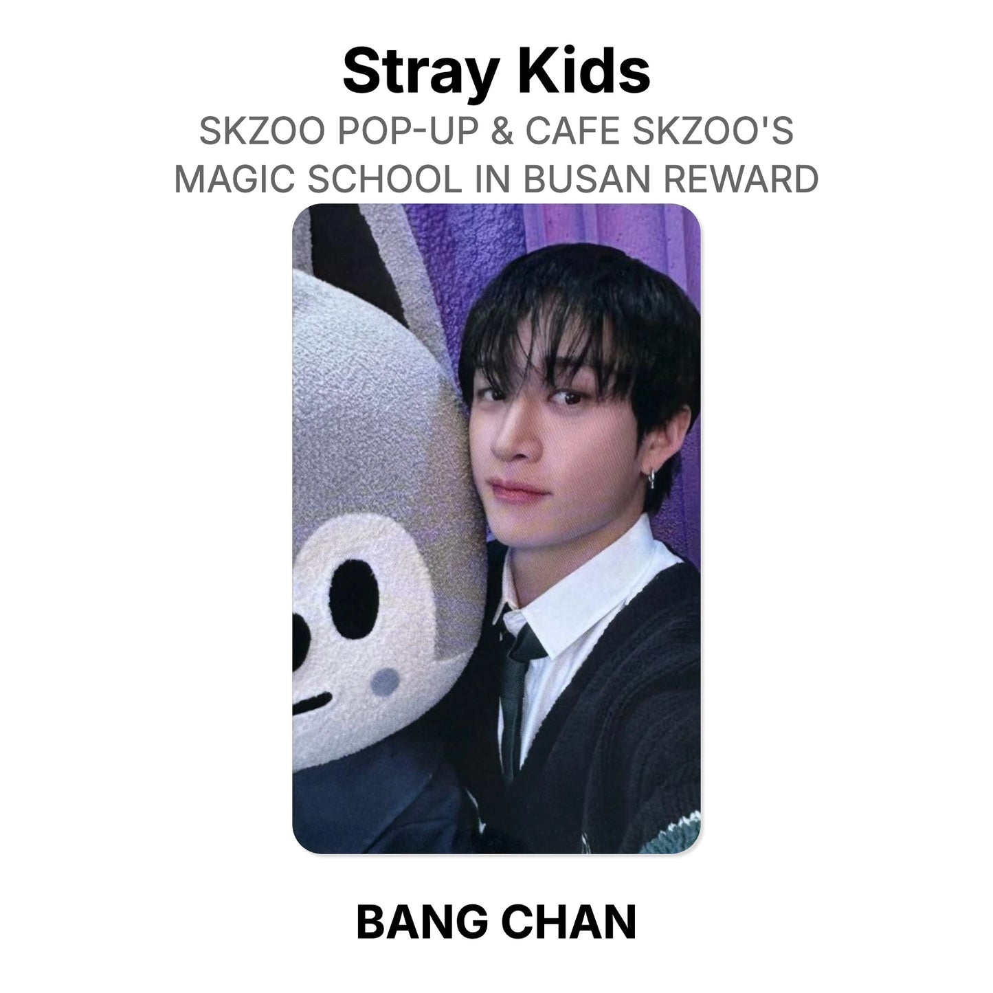 Stray Kids SKZOO POP-UP & CAFE SKZOO'S MAGIC SCHOOL IN BUSAN REWARD 官方小卡