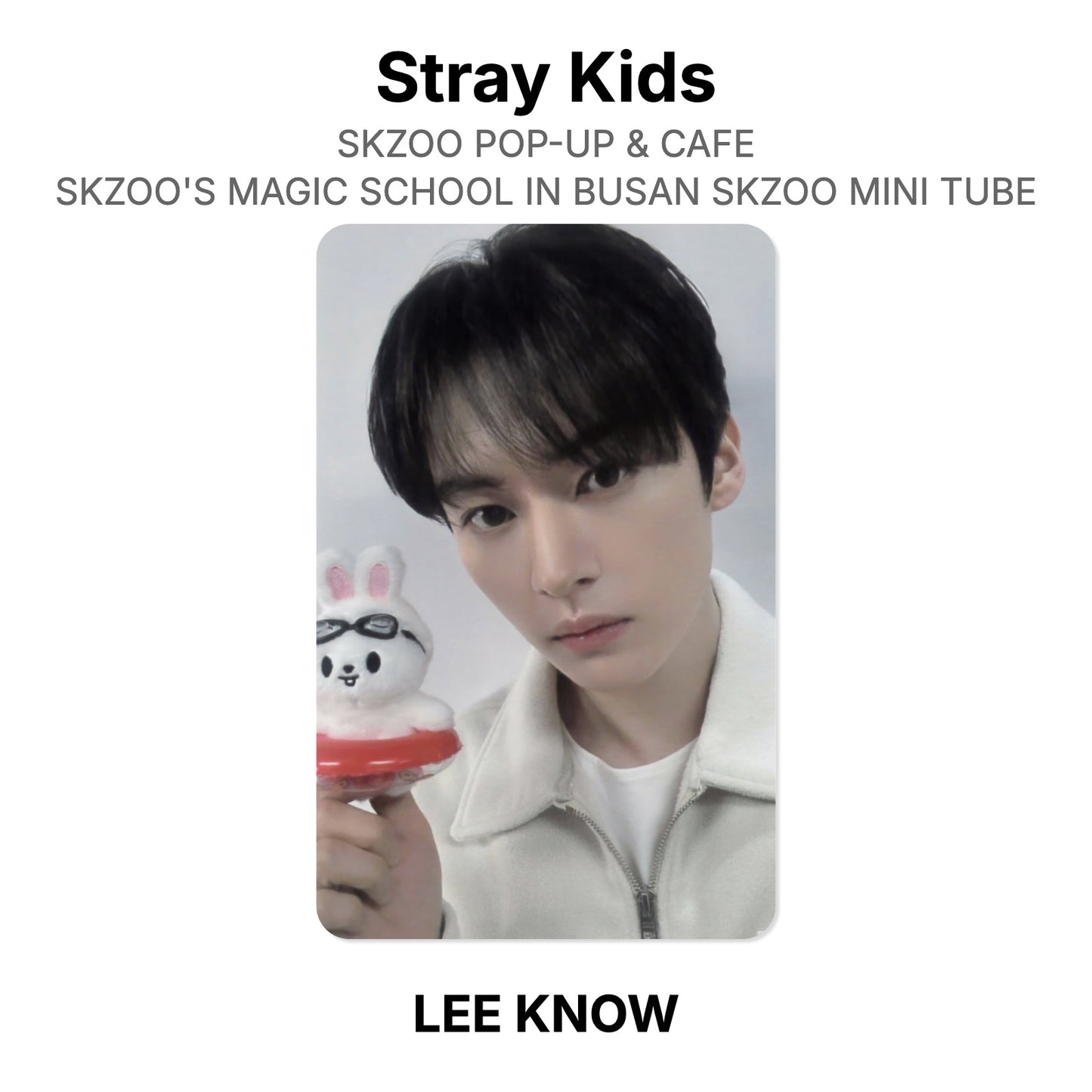 Stray Kids SKZOO POP-UP & CAFE SKZOO'S MAGIC SCHOOL IN BUSAN SKZOO MINI TUBE 公式フォトカード