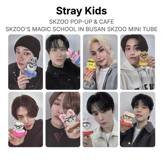 Stray Kids SKZOO POP-UP & CAFE SKZOO'S MAGIC SCHOOL IN BUSAN SKZOO MINI TUBE Official Photocard