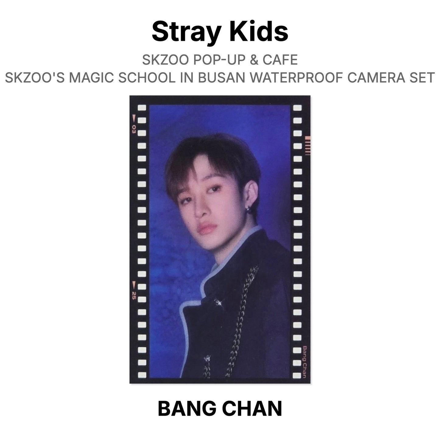 Stray Kids SKZOO POP-UP & CAFE SKZOO'S MAGIC SCHOOL IN BUSAN WATERPROOF CAMERA SET Official Photocard