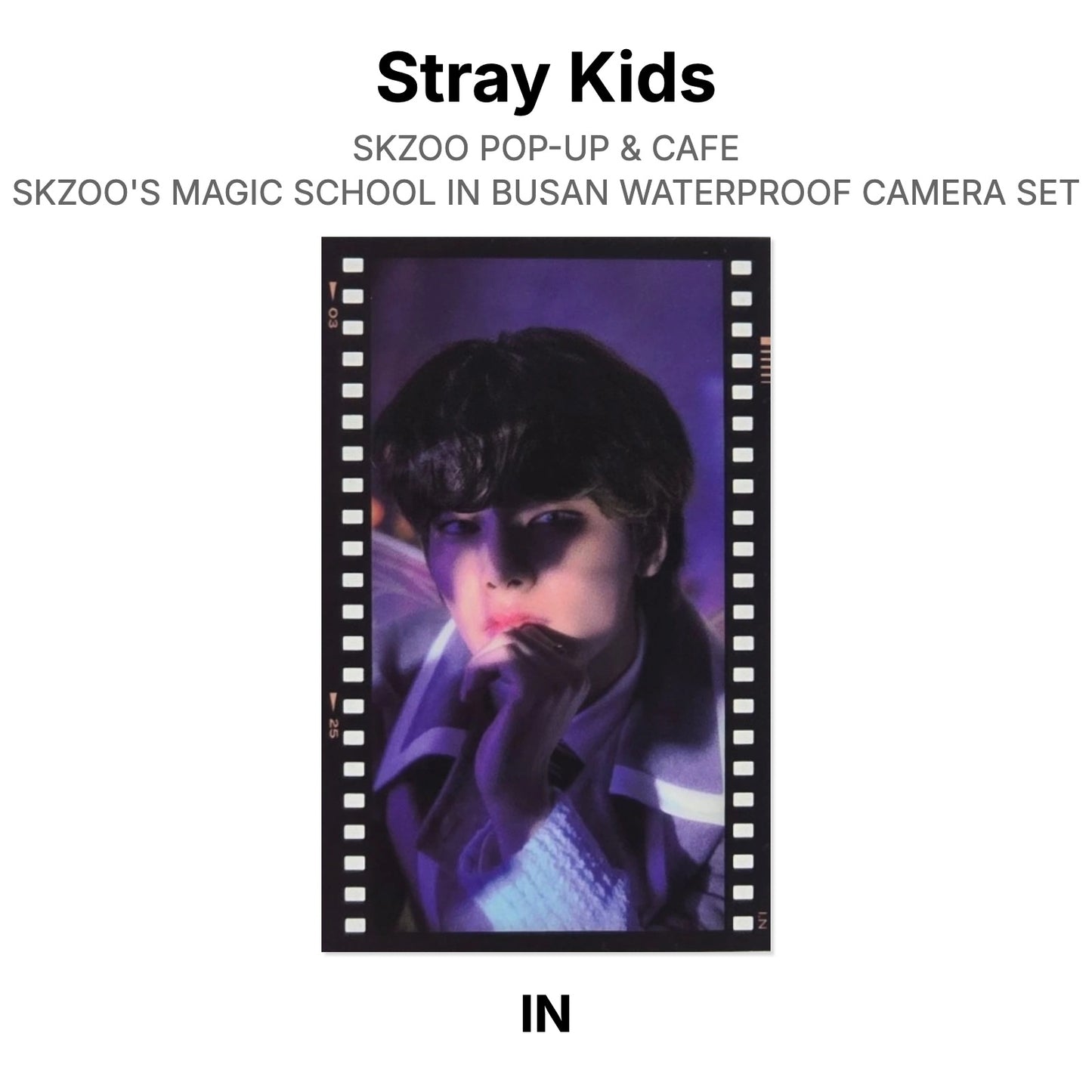 Stray Kids SKZOO POP-UP & CAFE SKZOO'S MAGIC SCHOOL IN BUSAN WATERPROOF CAMERA SET Official Photocard