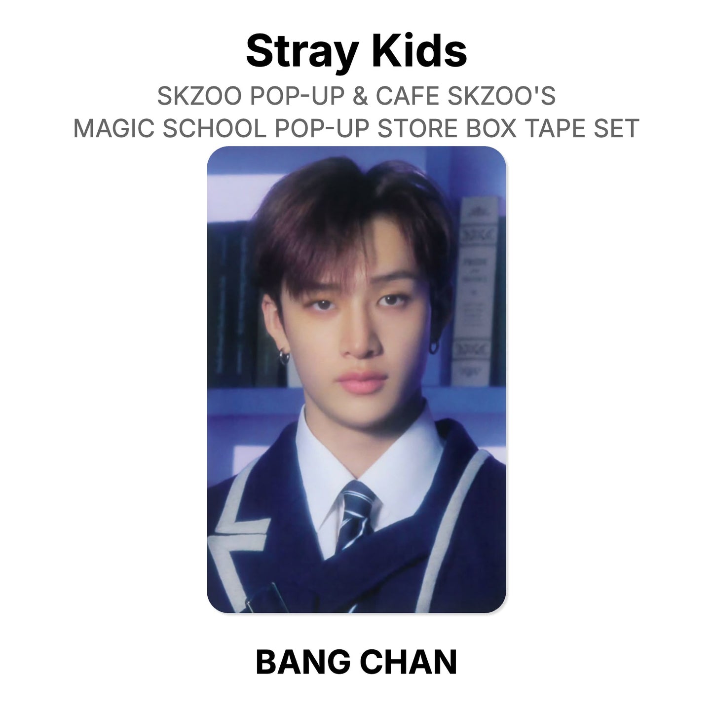 Stray Kids SKZOO POP-UP & CAFE SKZOO'S MAGIC SCHOOL POP-UP STORE BOX TAPE SET photocard officielle