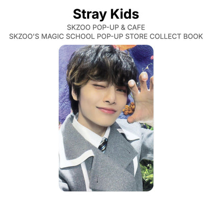 Stray Kids SKZOO POP-UP & CAFE SKZOO'S MAGIC SCHOOL POP-UP STORE COLLECT BOOK virallinen Photocard