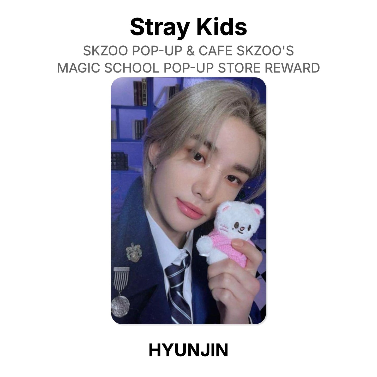 Stray Kids SKZOO POP-UP & CAFE SKZOO'S MAGIC SCHOOL POP-UP STORE REWARD photocard officielle