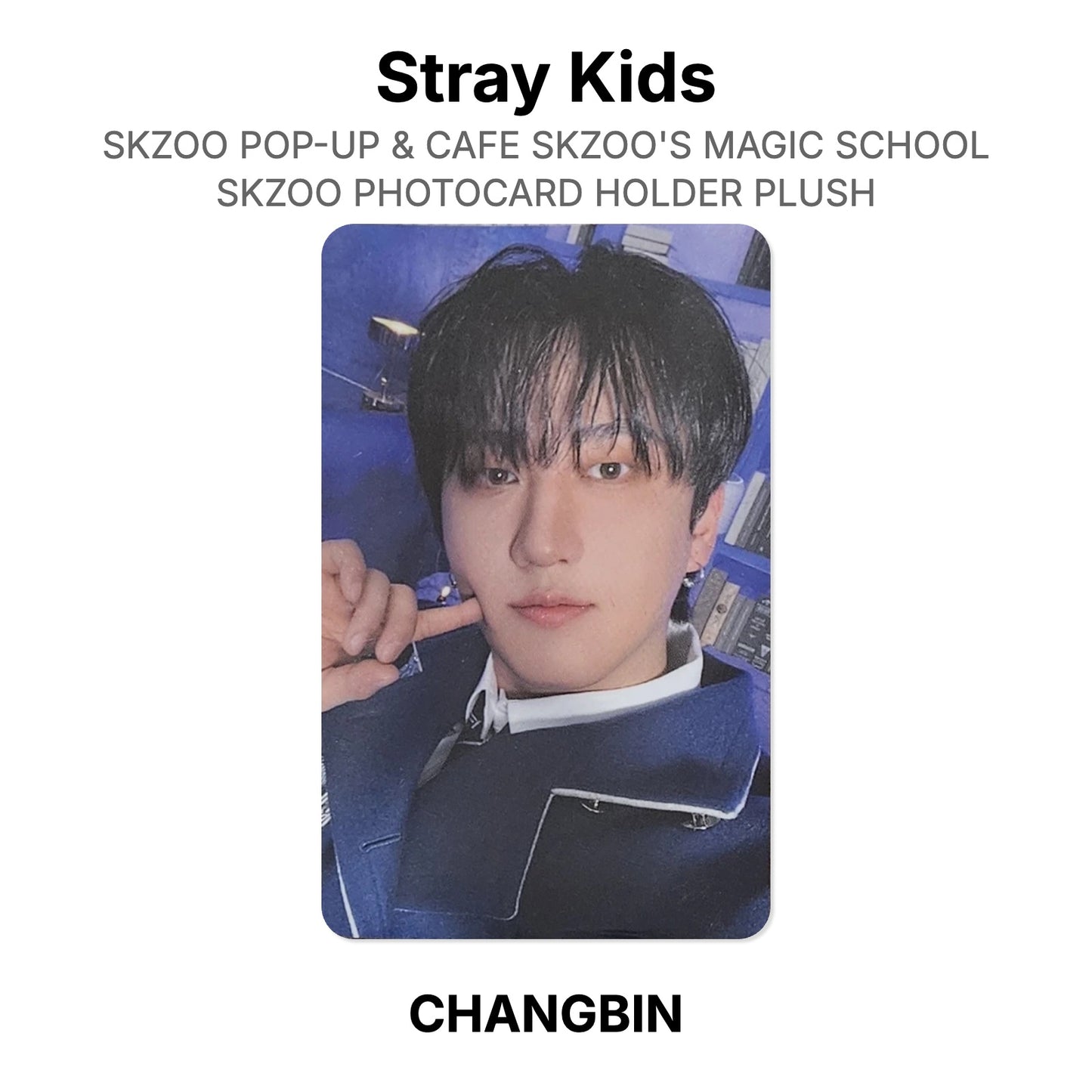 Stray Kids SKZOO POP-UP & CAFE SKZOO'S MAGIC SCHOOL SKZOO PHOTOCARD HOLDER PLUSH virallinen Photocard