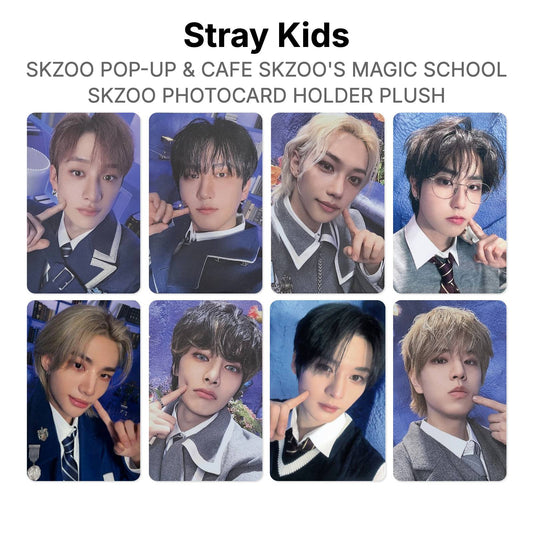 Stray Kids SKZOO POP-UP & CAFE SKZOO'S MAGIC SCHOOL SKZOO PHOTOCARD HOLDER PLUSH Official Photocard