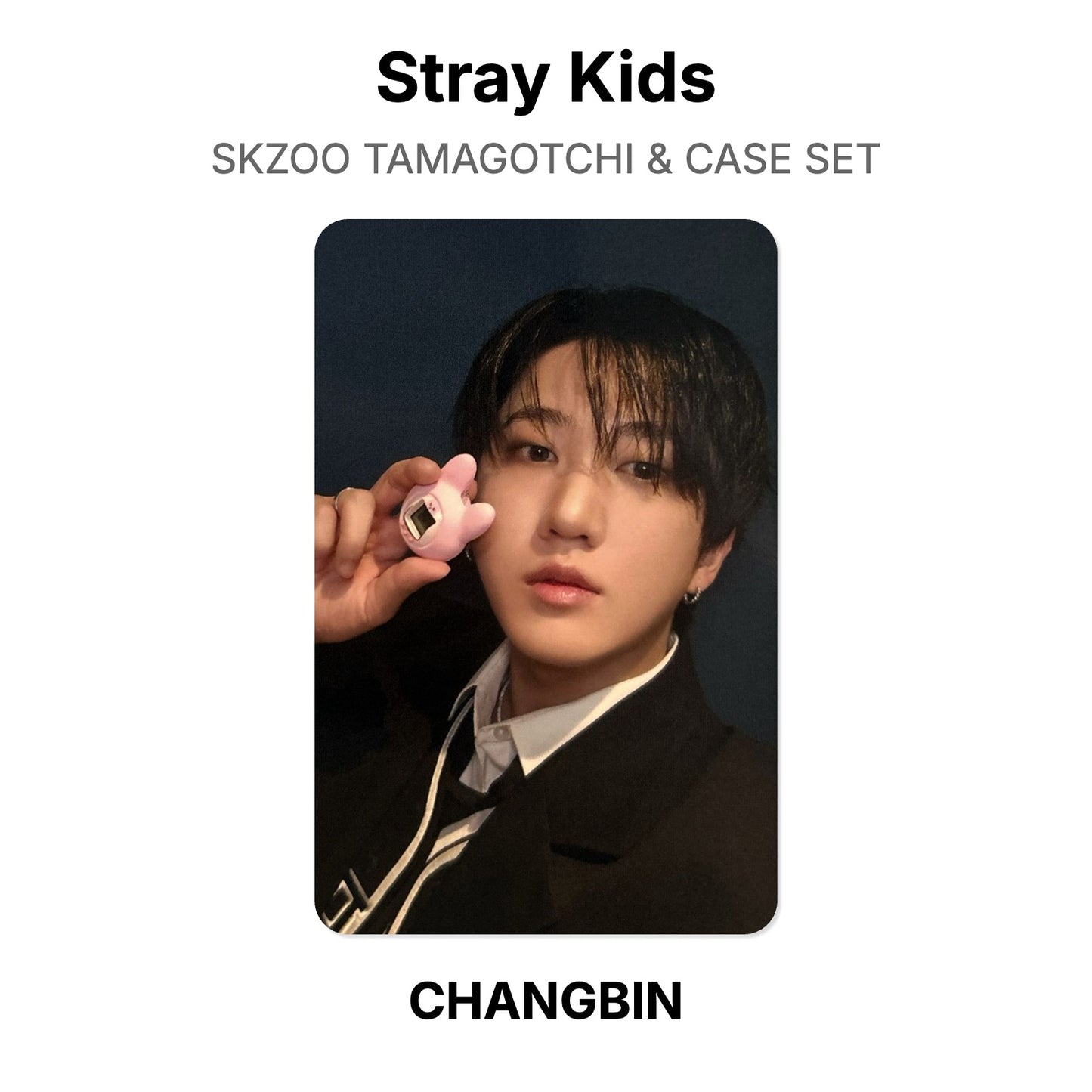 Stray Kids SKZOO TAMAGOTCHI & CASE SET photocard officielle