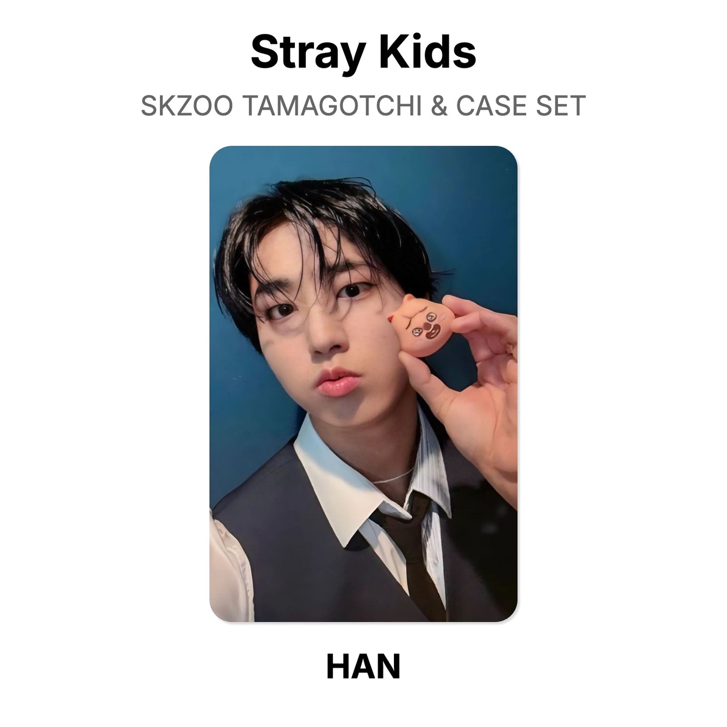 Stray Kids SKZOO TAMAGOTCHI & CASE SET photocard officielle