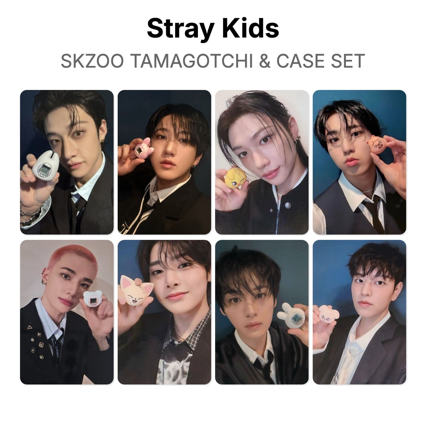 Stray Kids SKZOO TAMAGOTCHI & CASE SET photocard officielle