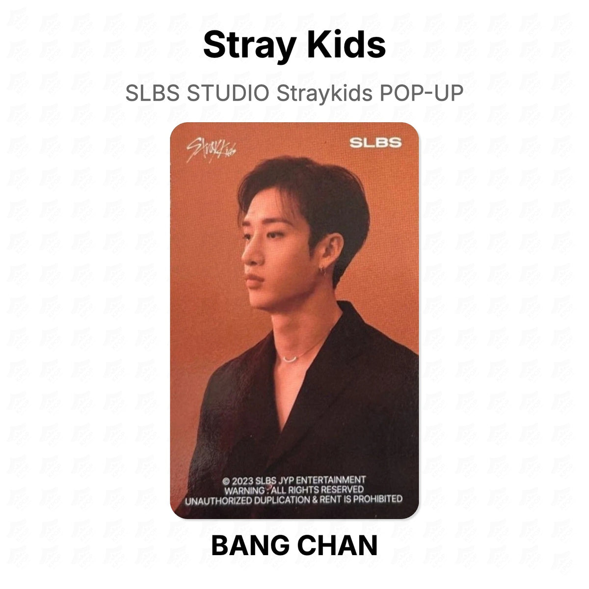 Stray Kids SLBS STUDIO Straykids POP-UP photocard resmi
