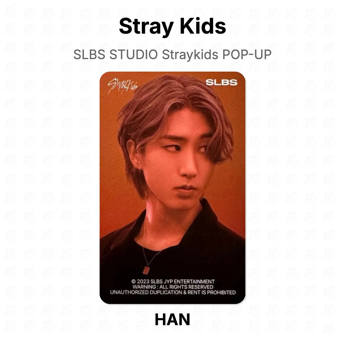 Stray Kids SLBS STUDIO Straykids POP-UP photocard resmi