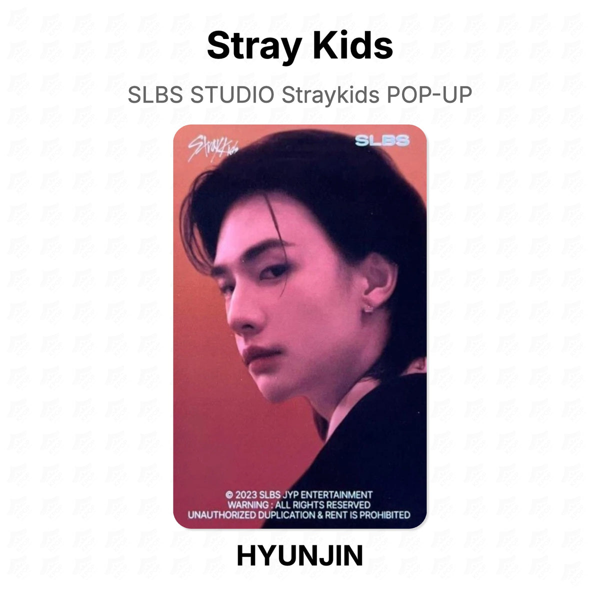 Stray Kids SLBS STUDIO Straykids POP-UP photocard resmi