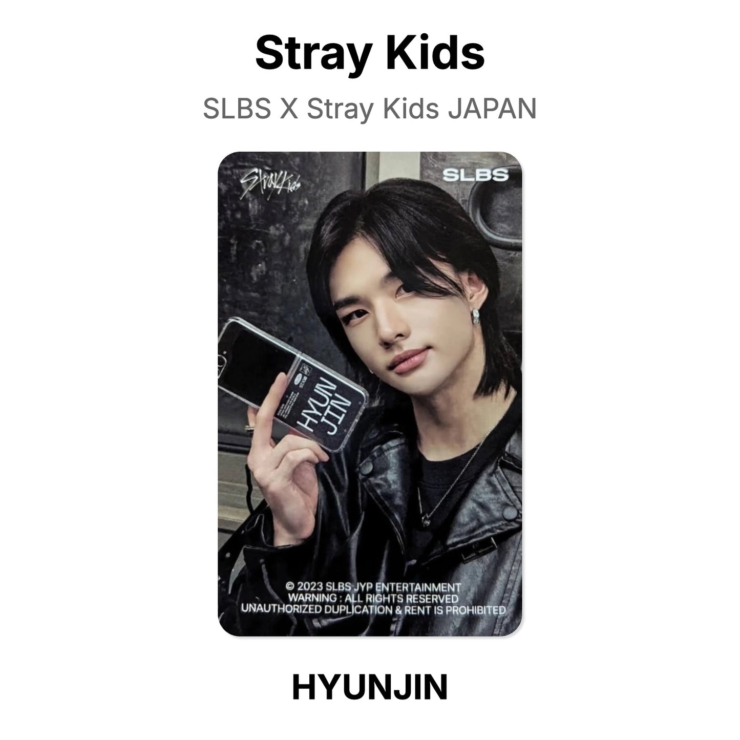 Stray Kids SLBS X Stray Kids JAPAN photocard officielle