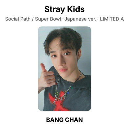 Stray Kids Social Path / Super Bowl -Japanese ver.- LIMITED A โฟโต้การ์ดของแท้