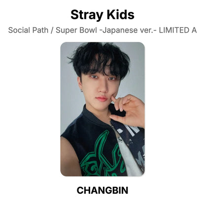 Stray Kids Social Path / Super Bowl -Japanese ver.- LIMITED A โฟโต้การ์ดของแท้