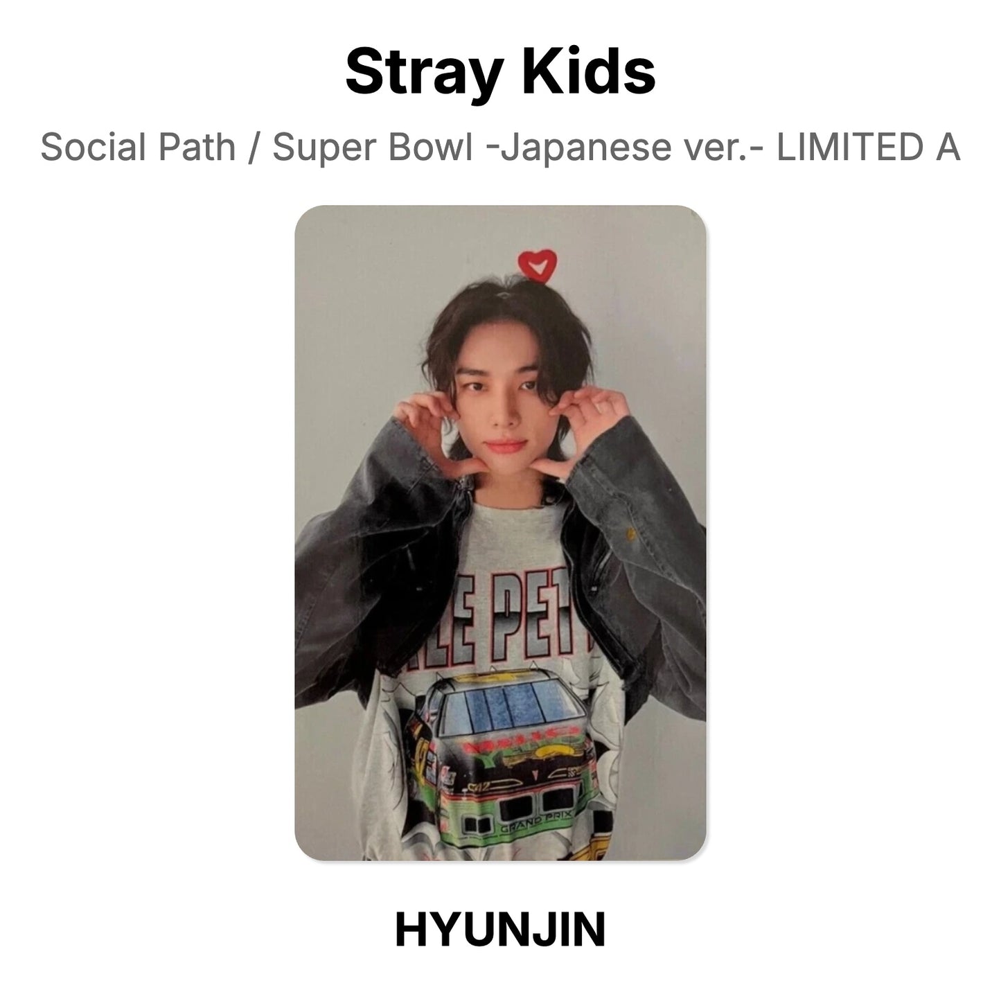 Stray Kids Social Path / Super Bowl -Japanese ver.- LIMITED A โฟโต้การ์ดของแท้
