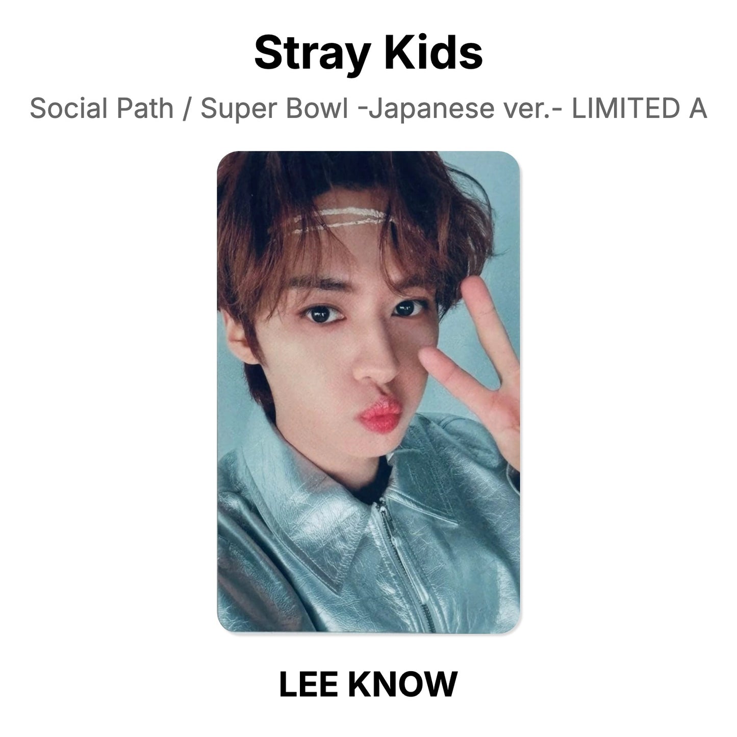 Stray Kids Social Path / Super Bowl -Japanese ver.- LIMITED A โฟโต้การ์ดของแท้
