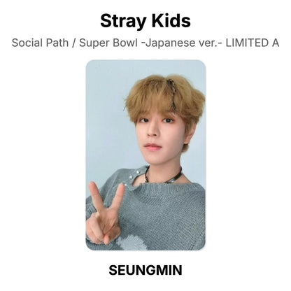 Stray Kids Social Path / Super Bowl -Japanese ver.- LIMITED A โฟโต้การ์ดของแท้