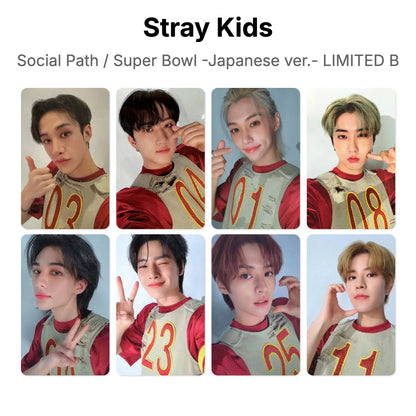 Stray Kids Social Path / Super Bowl -Japanese ver.- LIMITED B โฟโต้การ์ดของแท้