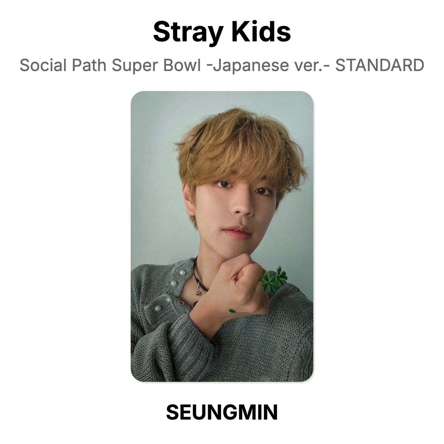 Stray Kids Social Path Super Bowl -Japanese ver.- STANDARD photocard resmi