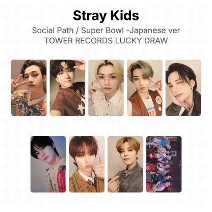 Stray Kids Social Path / Super Bowl -Japanese ver.- TOWER RECORDS LUCKY DRAW Official Photocard