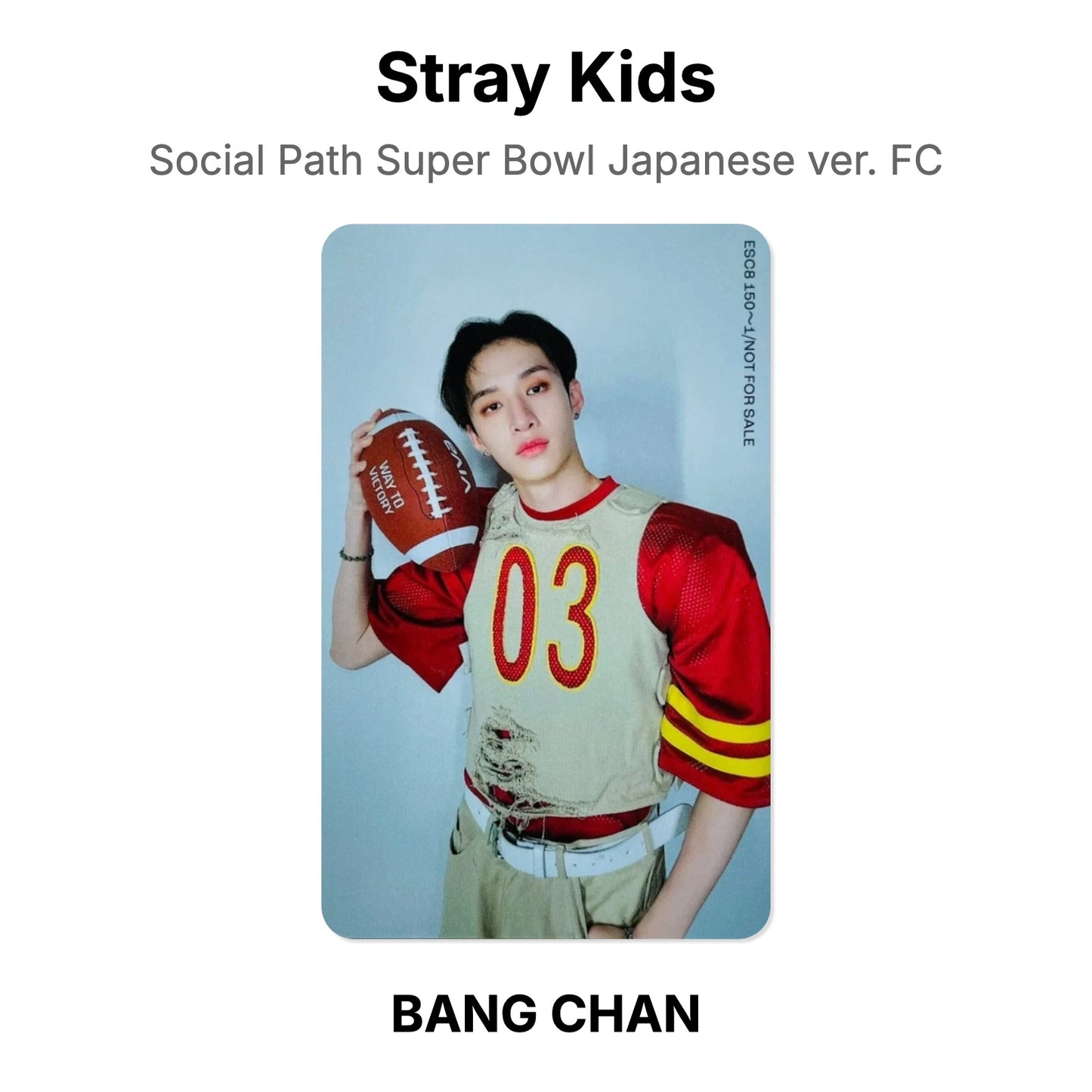 Stray Kids Social Path Super Bowl Japanese ver. FC официальная фотокарта