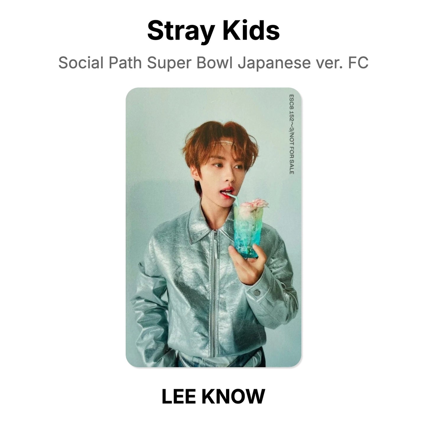 Stray Kids Social Path Super Bowl Japanese ver. FC официальная фотокарта