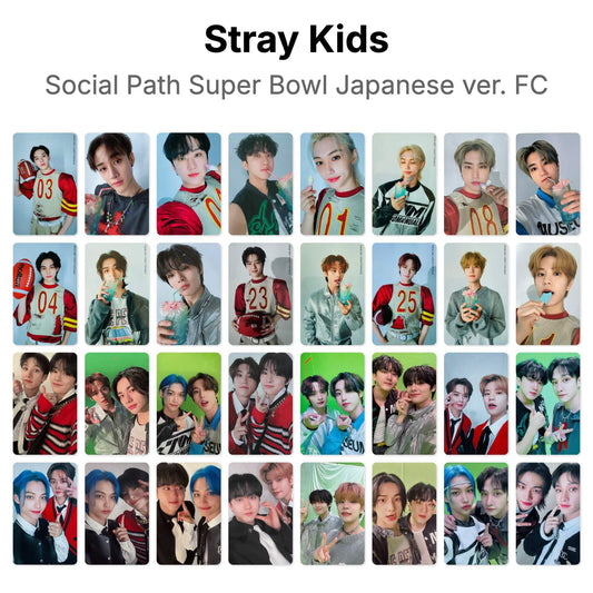 Stray Kids Social Path Super Bowl Japanese ver. FC Official Photocard