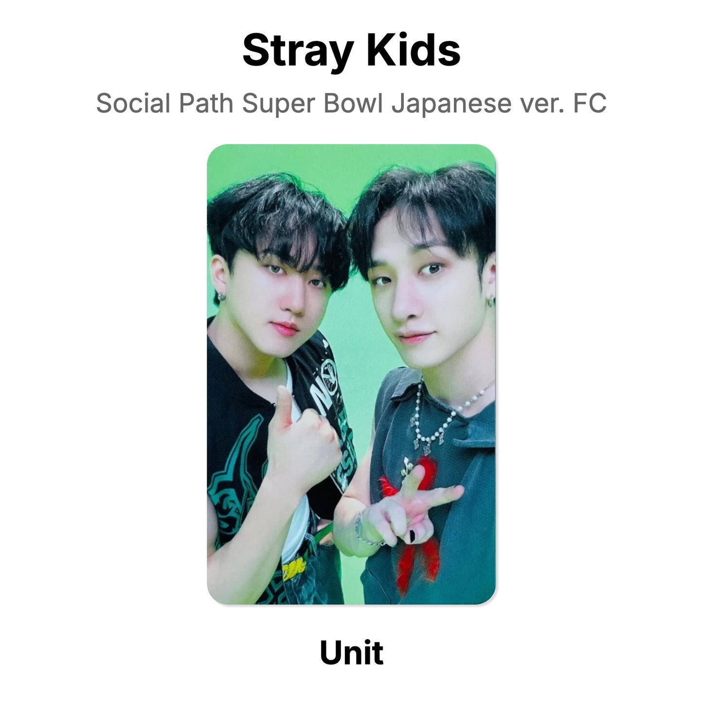 Stray Kids Social Path Super Bowl Japanese ver. FC официальная фотокарта