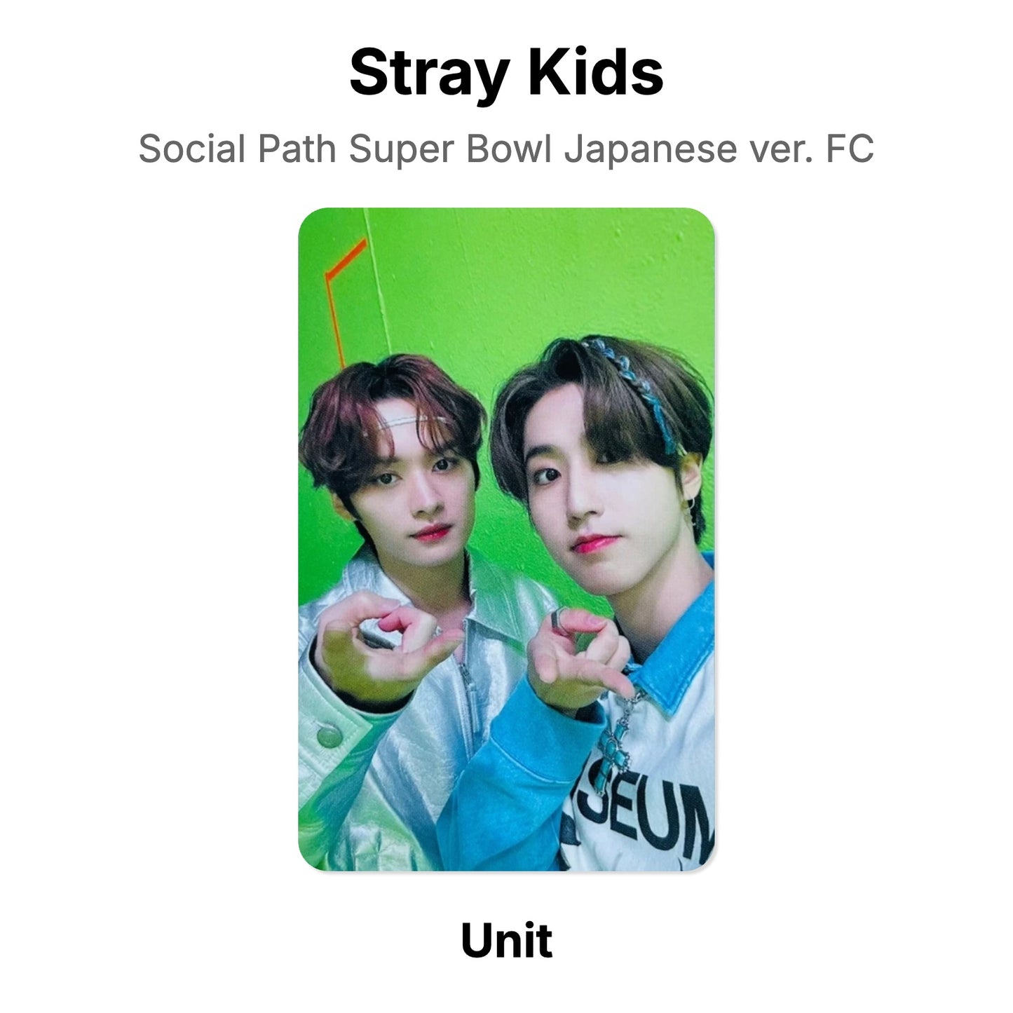 Stray Kids Social Path Super Bowl Japanese ver. FC официальная фотокарта