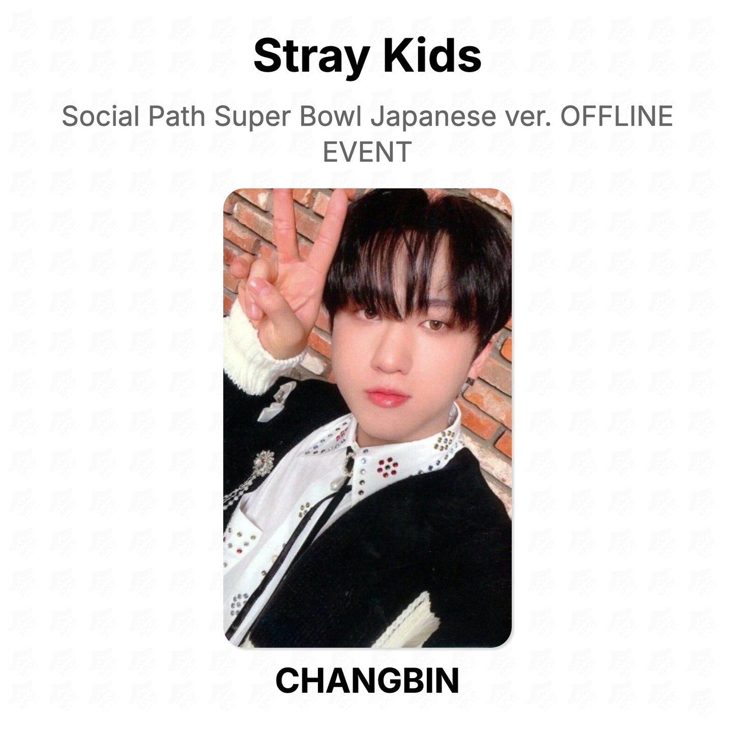 Stray Kids Social Path Super Bowl Japanese ver. OFFLINE EVENT Official Photocard