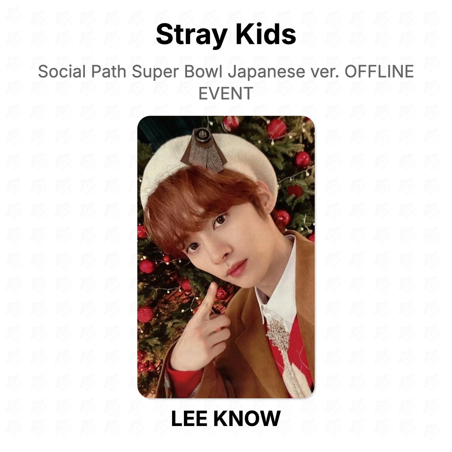 Stray Kids Social Path Super Bowl Japanese ver. OFFLINE EVENT Official Photocard