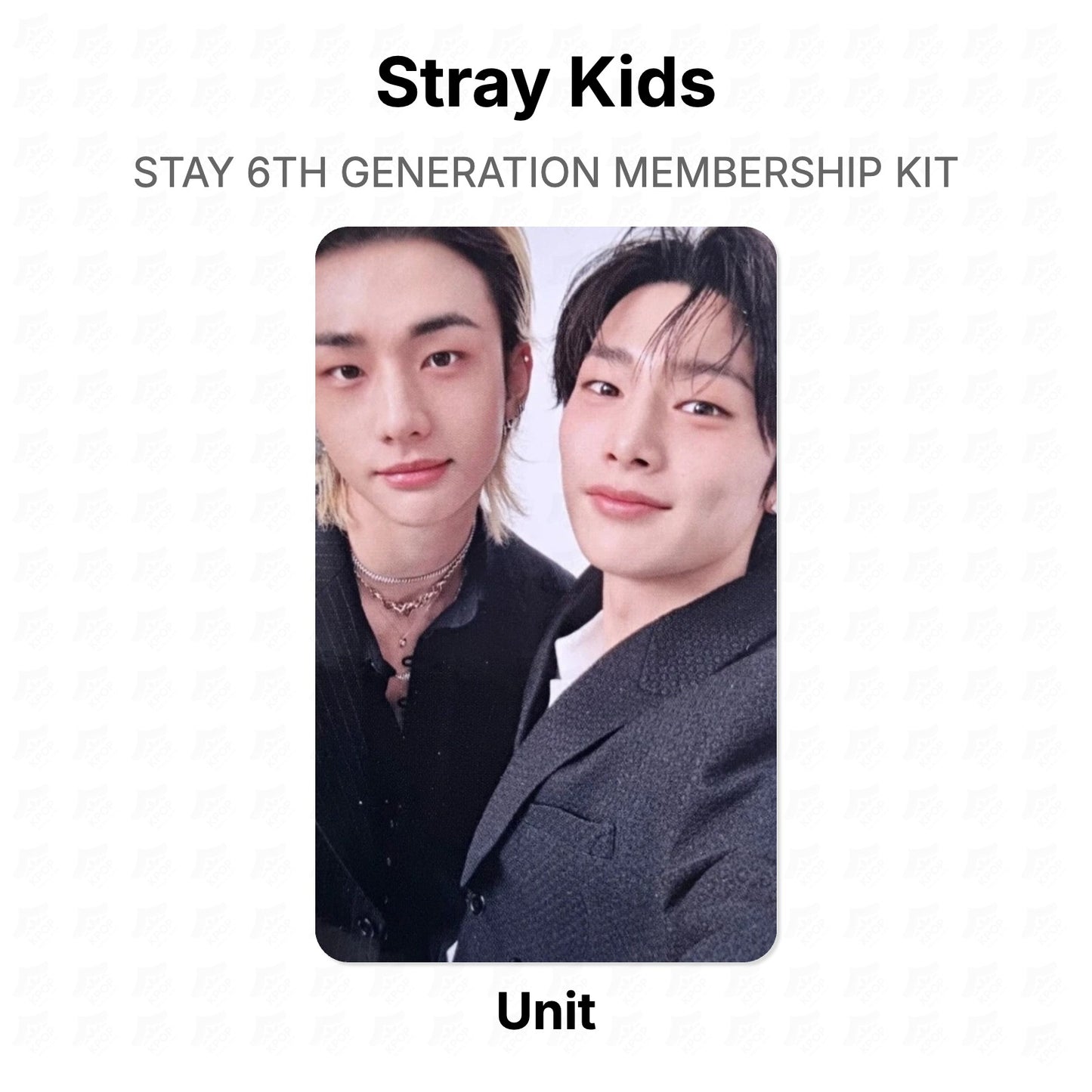 Stray Kids STAY 6TH GENERATION MEMBERSHIP KIT Official Photocard