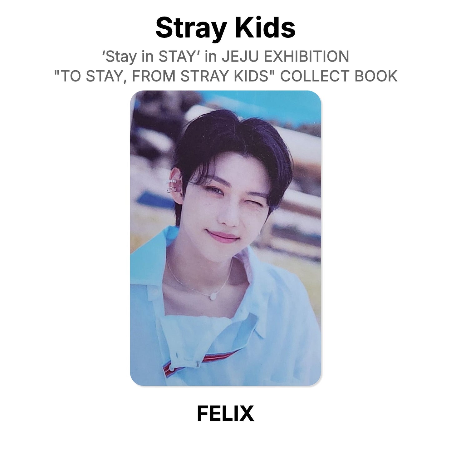 Stray Kids ‘Stay in STAY’ in JEJU EXHIBITION "TO STAY, FROM STRAY KIDS" COLLECT BOOK Official Photocard