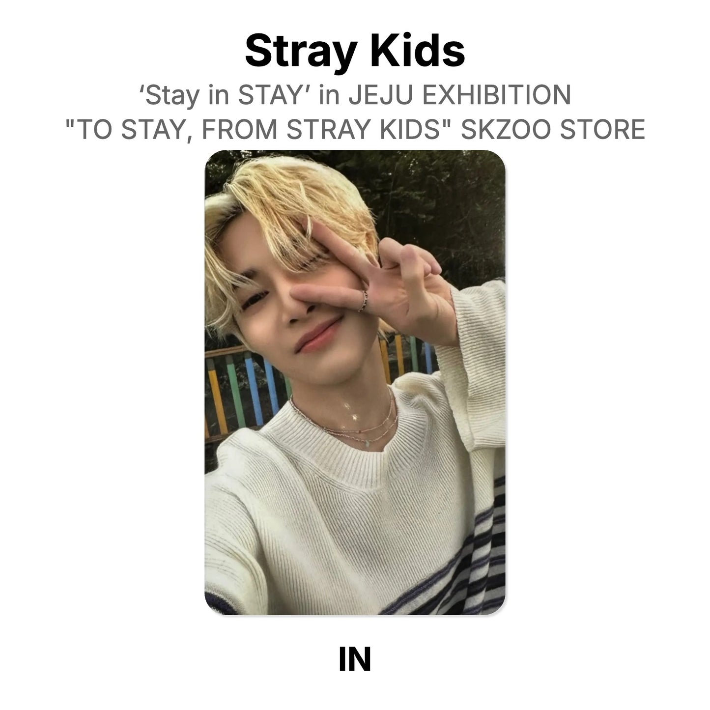 Stray Kids ‘Stay in STAY’ in JEJU EXHIBITION "TO STAY, FROM STRAY KIDS" SKZOO STORE Official Photocard