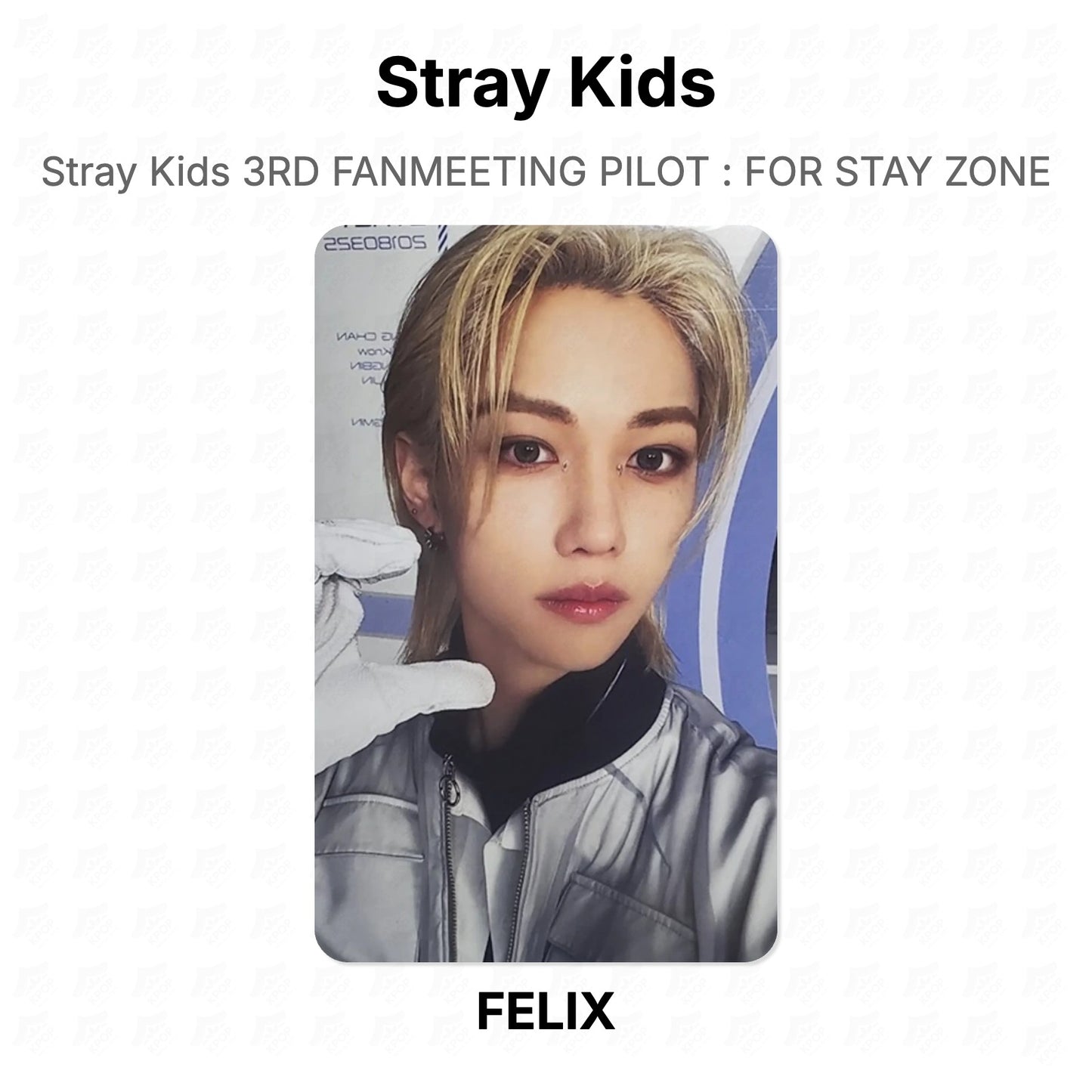 Stray Kids 3RD FANMEETING PILOT : FOR STAY ZONE Official Photocard