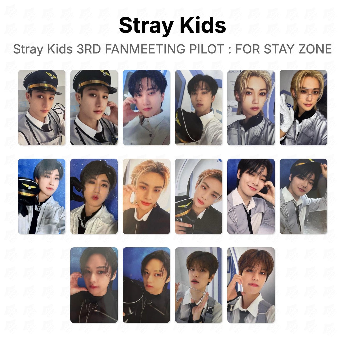 Stray Kids 3RD FANMEETING PILOT : FOR STAY ZONE Official Photocard
