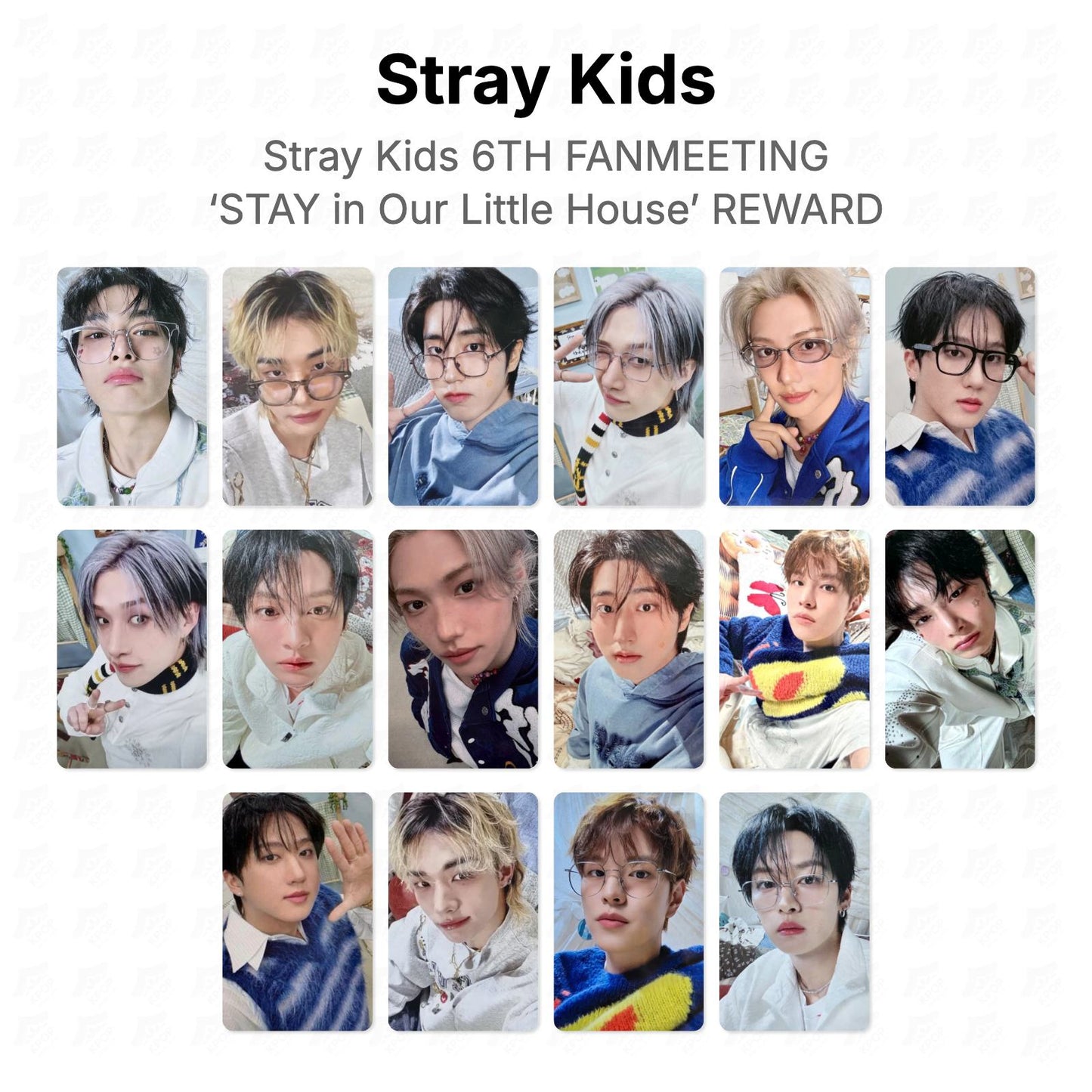 Stray Kids 6TH FANMEETING ‘STAY in Our Little House’ REWARD Official Photocard